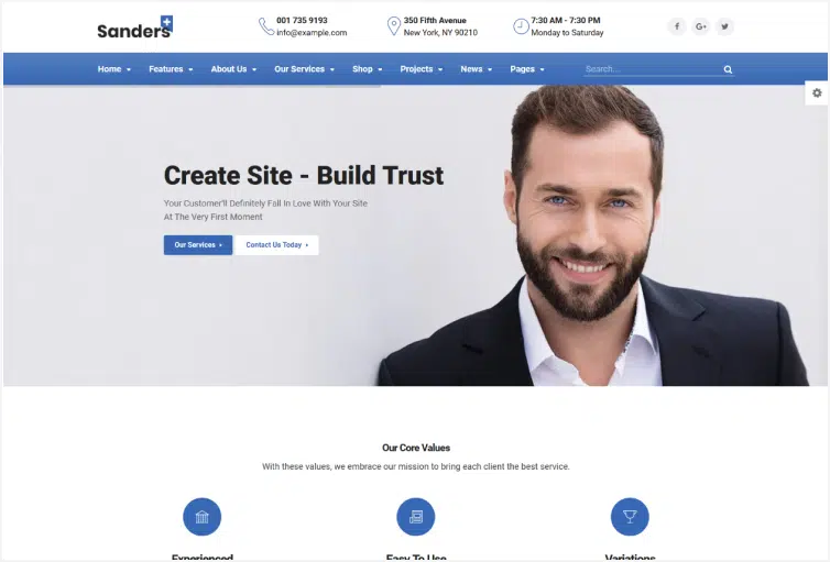Sanders - Finance Business HTML Template