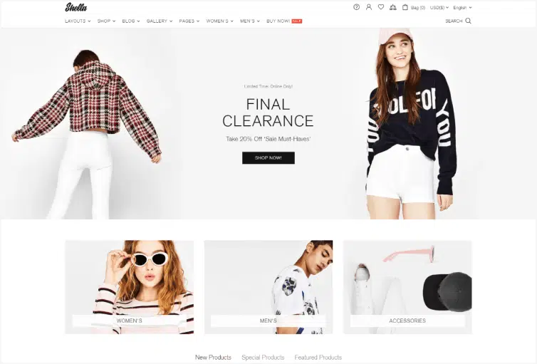 Shella Multipurpose Shopify Theme Fast, Clean, and Flexible