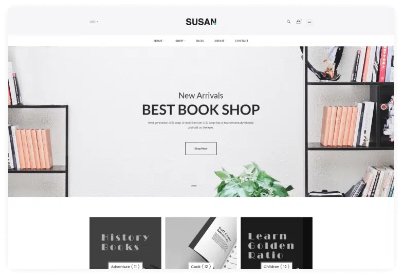 Susan - Book Store Shopify Theme