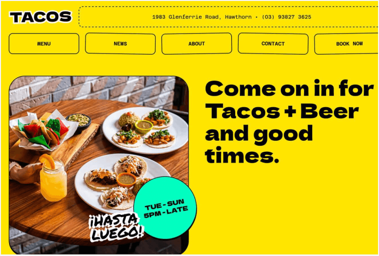 Tacos - Restaurant Website Template