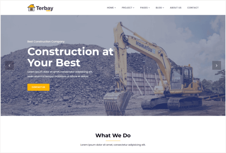 Terbay Construction Bootstrap5 Template
