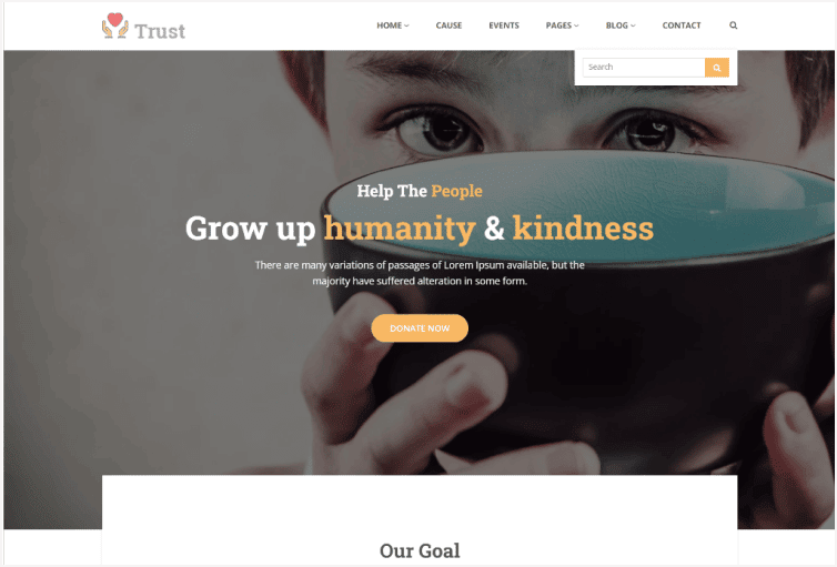 Trust – Nonprofit Charity HTML Template