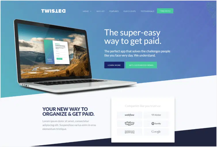 Twisted - Startup Webflow Template