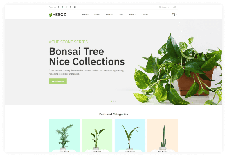 Vesoz - Plants And Nursery Shopify Theme