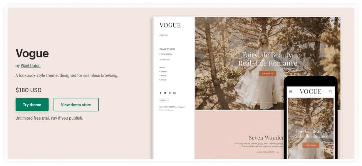 Vogue Shopify Theme