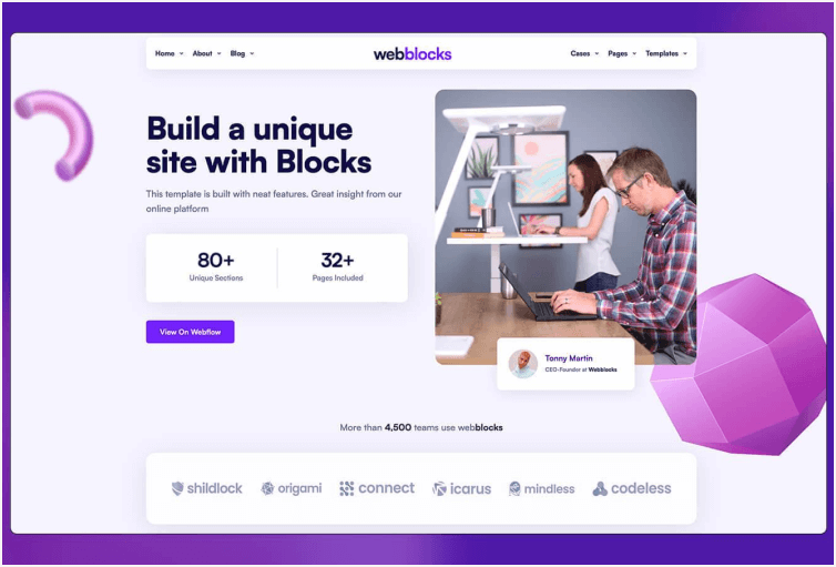 WebBlocks - Creative Website Template