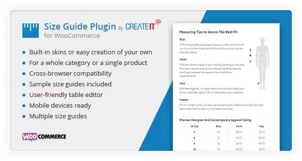 WooCommerce Product Size Guide