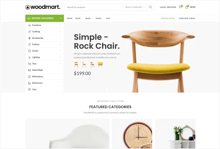 Woodmart Responsive Shopify Template