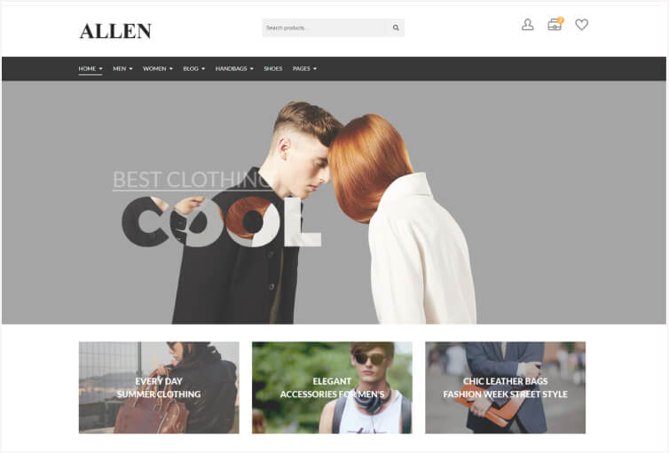 Allen – Multipurpose Store eCommerce HTML Template