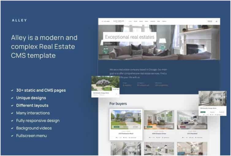 Alley - Real Estate Webflow Template