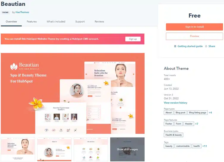 Beautian - Health & Beauty Theme