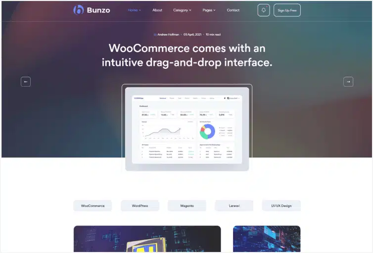 Bunzo Blog Bootstrap 5 HTML Template