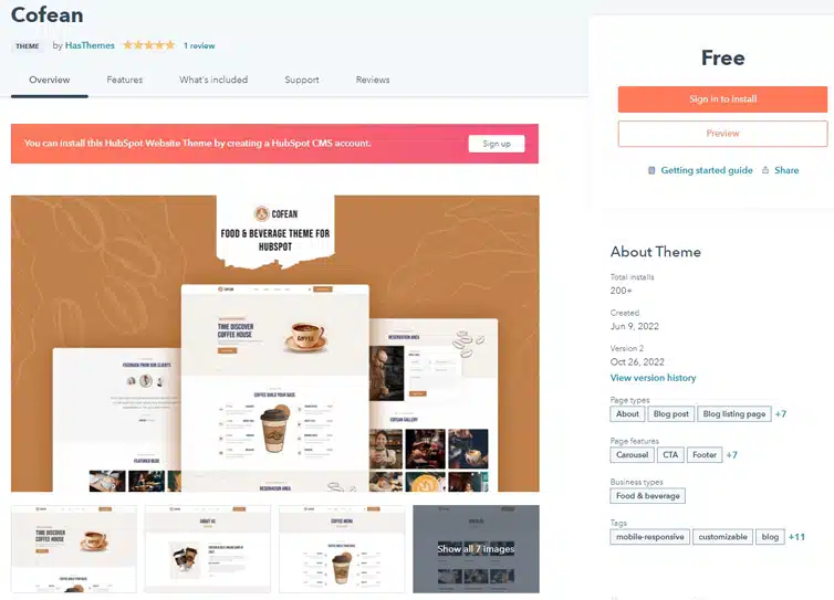 Cofean- Coffee Theme