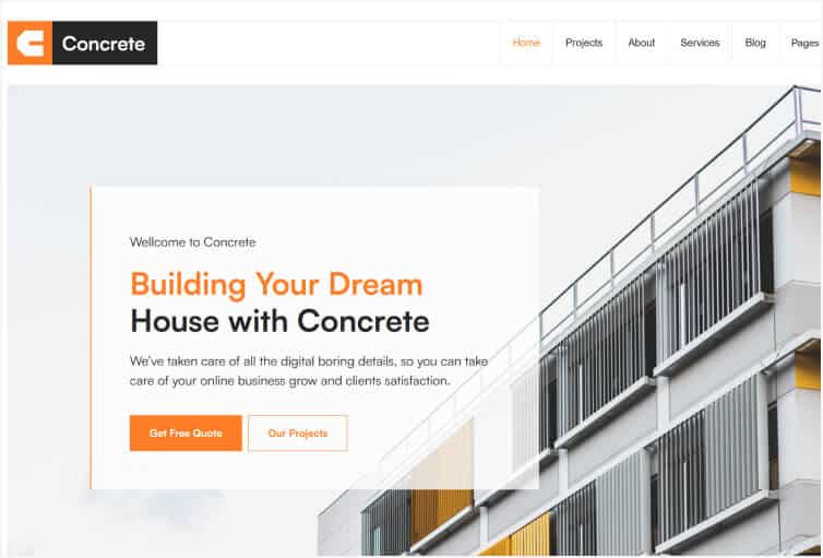 Concrete - Construction Webflow Template