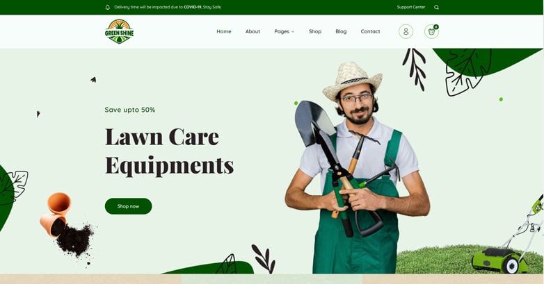 GreenShine – Agriculture Website Template
