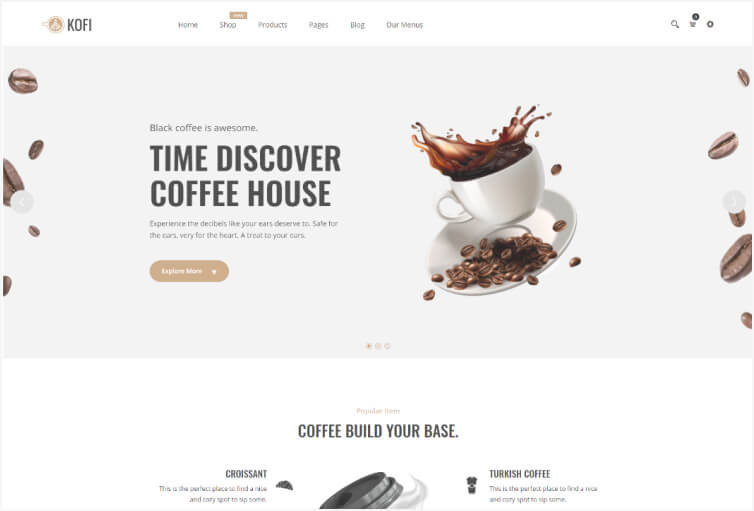 Kofi - Coffee Shop Shopify Theme