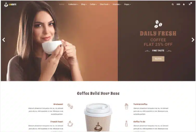 La Cafe - Coffee Shop Shopify Theme