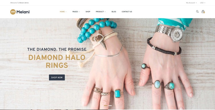 Melani - Cosmetic & Jewelry Shopify theme 