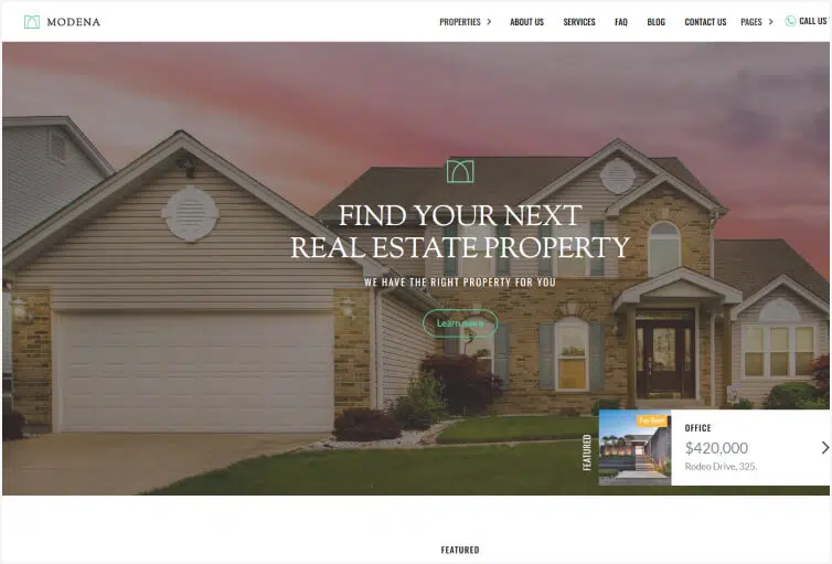 Modena - Real Estate Webflow Template