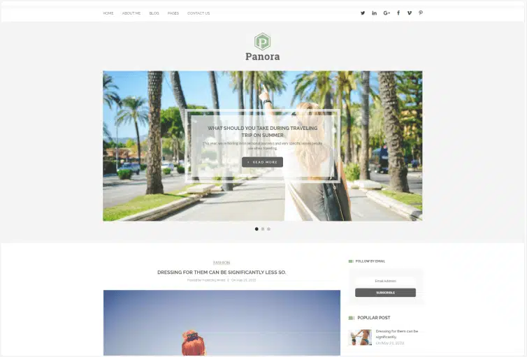 Panora Blog HTML Template