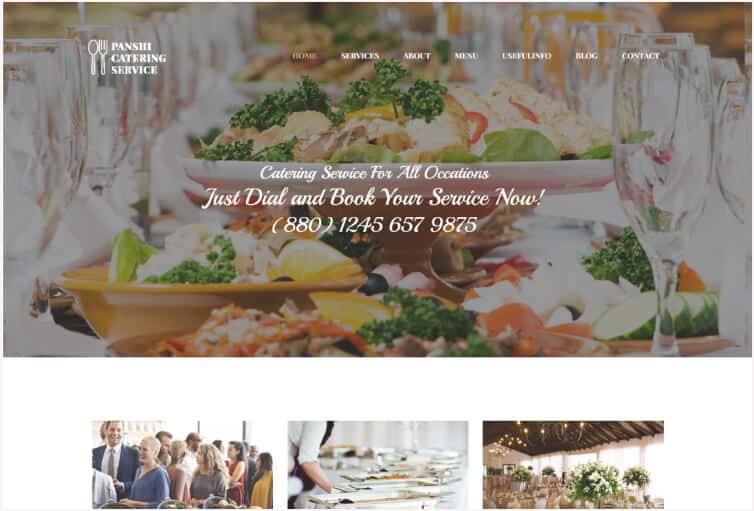 Panshi - Catering Service HTML Template