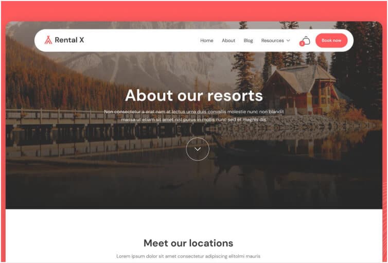 Rental X - Hotel Webflow Template