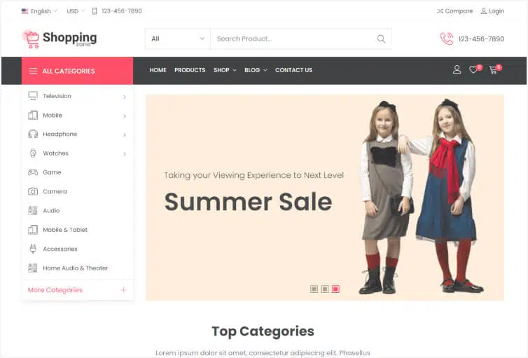 Shopwise - Laravel eCommerce Multilingual System