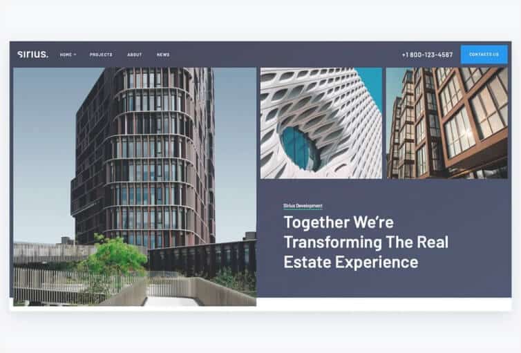 Sirius - Real Estate Webflow Template