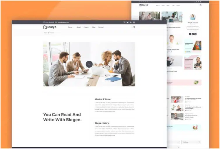 StoryX – News Website Webflow Template
