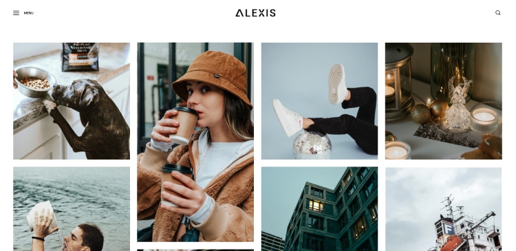 Alexis – Vuejs Photography Website Template using Nuxt JS