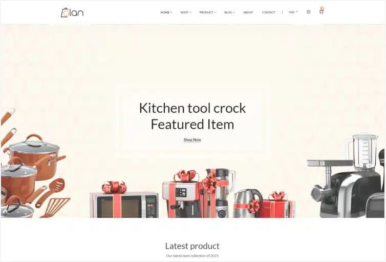 Alan – Kitchen Accessories Bootstrap 5 HTML Template