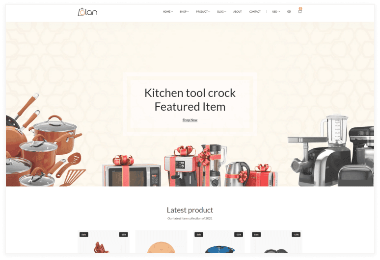 Alan - Kitchen Accessories Bootstrap 5 HTML Template