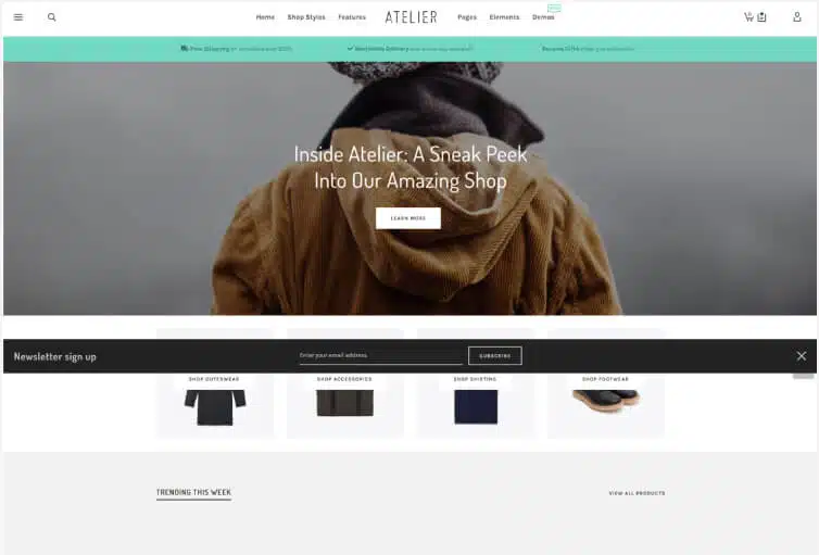Atelier – Creative Multi-Purpose eCommerce Theme