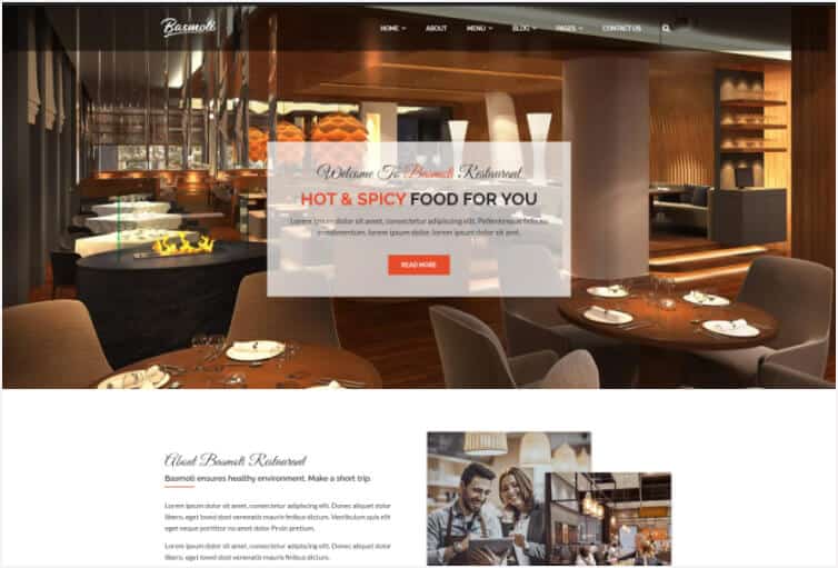  Basmoti- Restaurant HTML Template