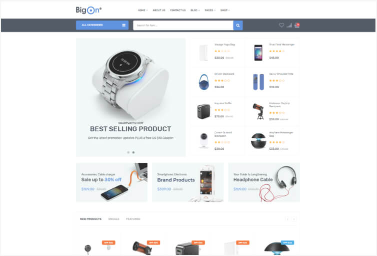 Bigon – eCommerce HTML Template