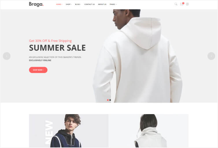 Braga - Fashion eCommerce HTML Template