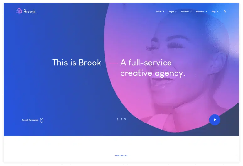 Brook – VueJS Nuxt JS Template