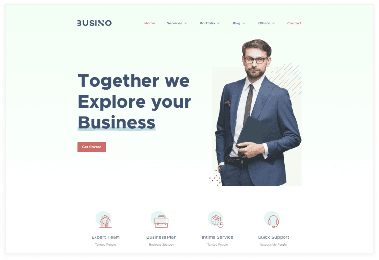Busino – VueJS Digital Agency Template