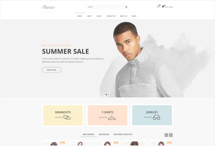 Classico - Fashion eCommerce HTML Template