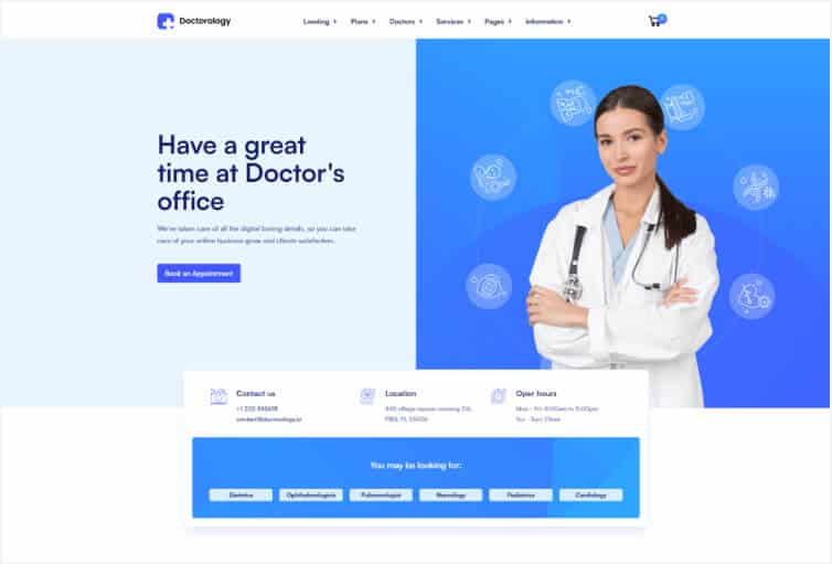 Doctorology – Doctor Webflow Template