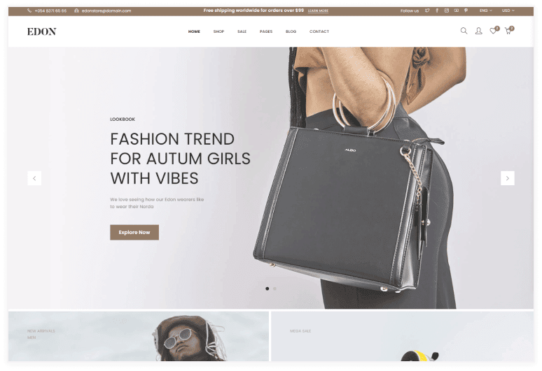 Edon - Fashion Store Bootstrap 5 Website Template