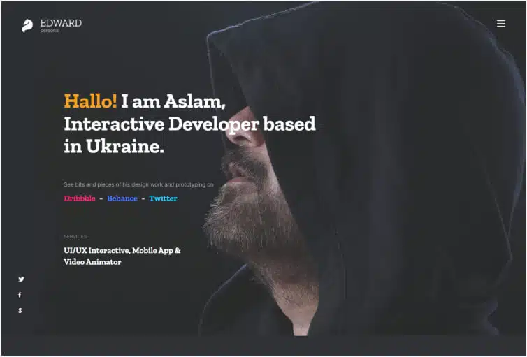 Edward - Personal Portfolio Bootstrap 5 Template