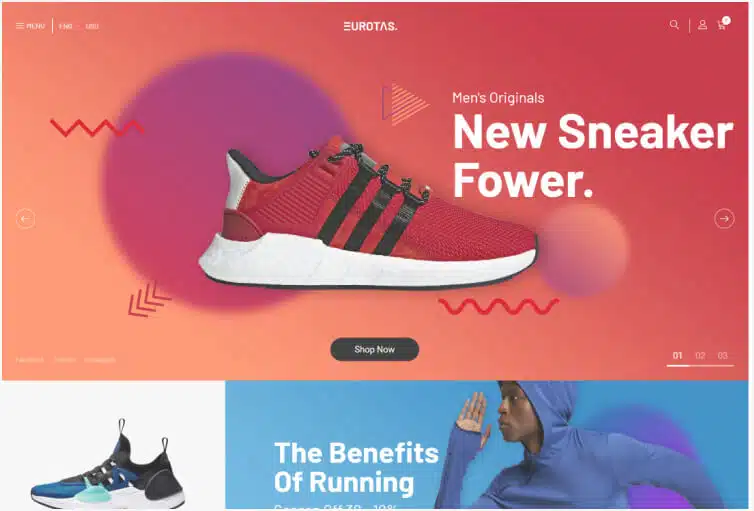 Eurotas – Running Shoes, Sports Shoes & Clothes Shopify Theme