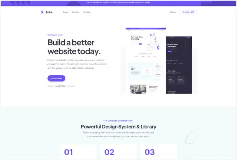 Felix - SaaS Webflow template