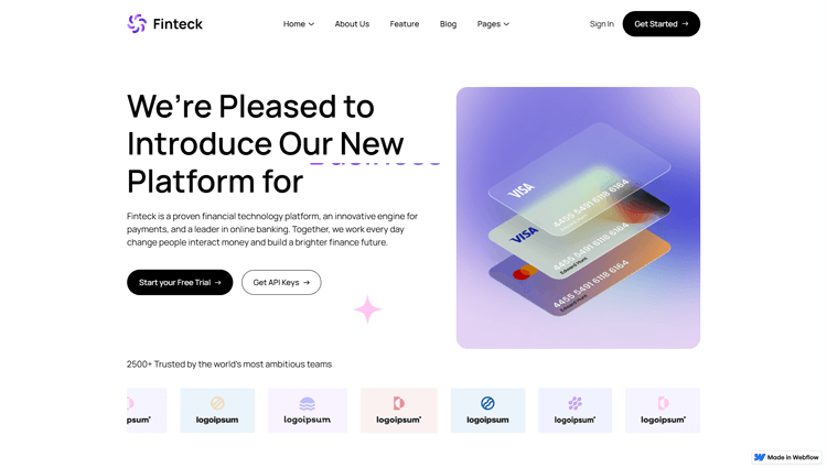 Finteck - Finance Website Template