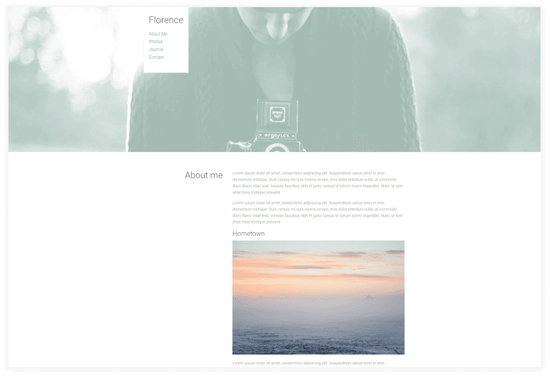 Florence - Personal Webflow Template