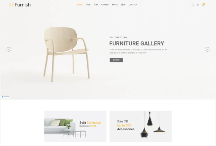 Furnish – Minimal Furniture HTML Template
