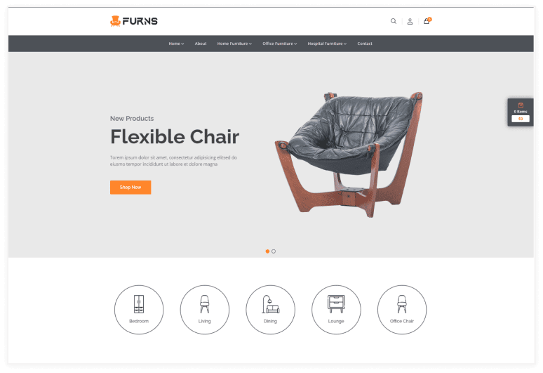 Furns Furniture eCommerece HTML Template