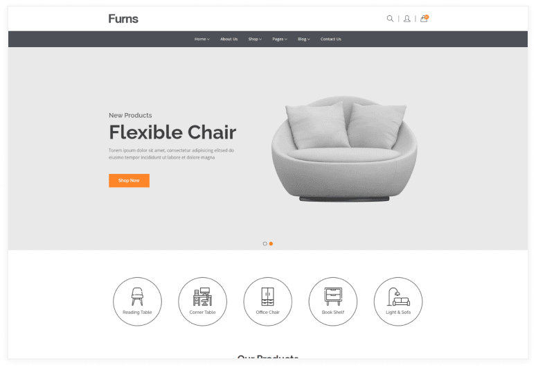 Furns - Furniture eCommerce HTML Template