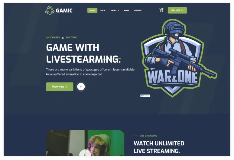 Gamic - Game Webflow Template